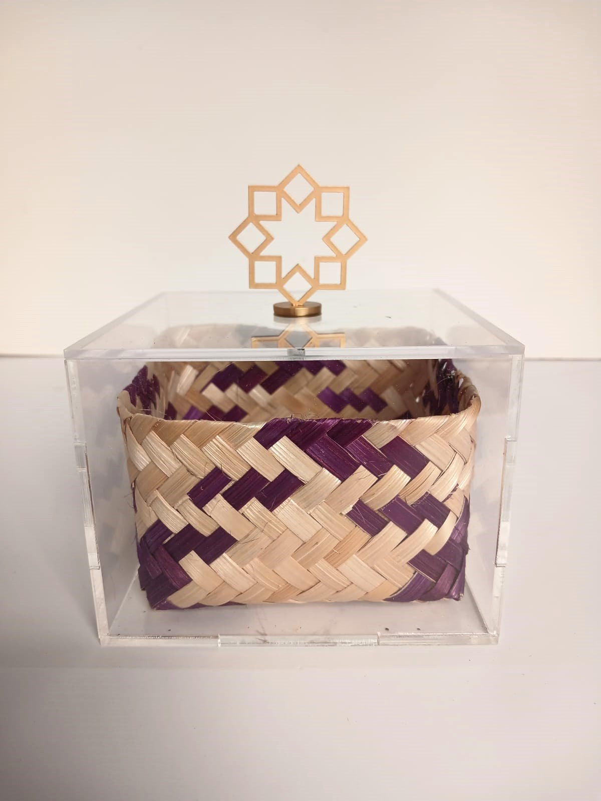 Big Acrylic Box Single with Brass Knob