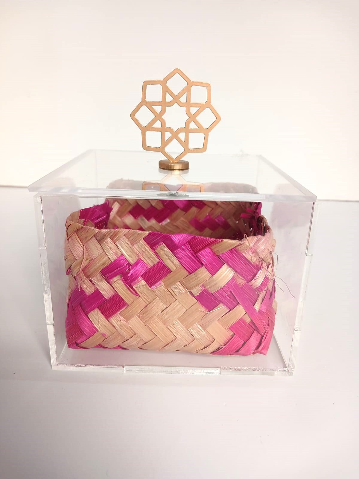 Big Acrylic Box Single with Brass Knob