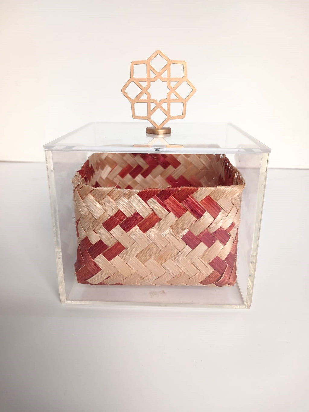 Big Acrylic Box Single with Brass Knob