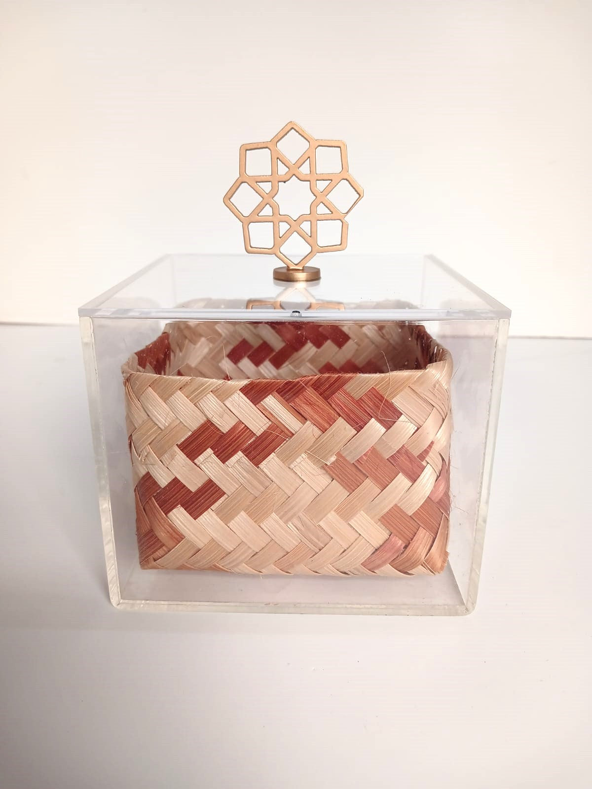 Big Acrylic Box Single with Brass Knob