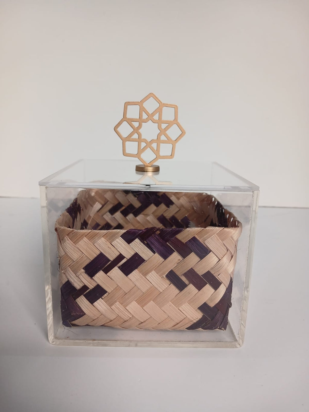 Big Acrylic Box Single with Brass Knob