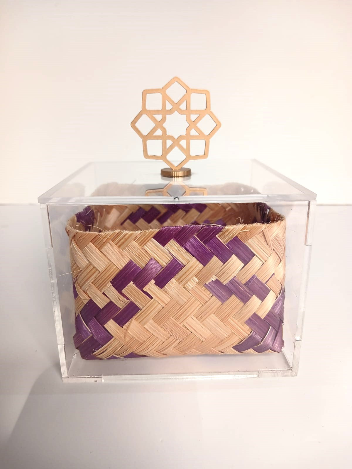 Big Acrylic Box Single with Brass Knob