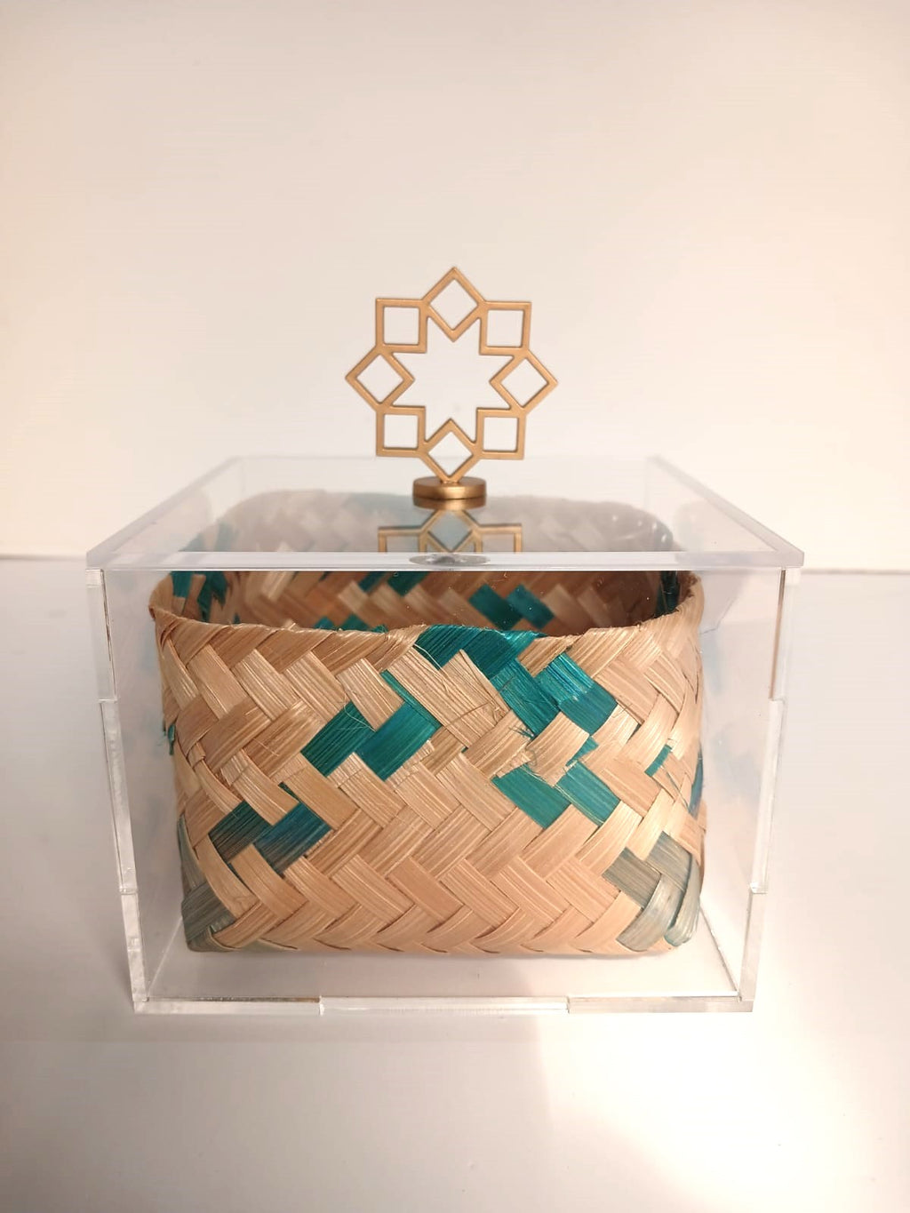 Big Acrylic Box Single with Brass Knob