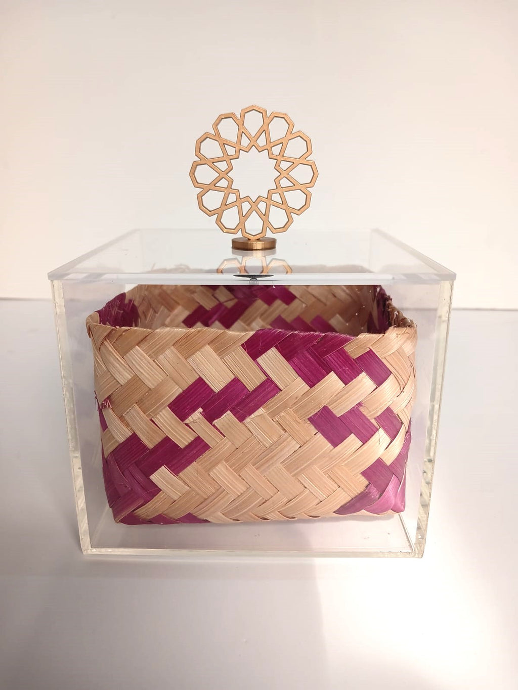 Big Acrylic Box Single with Brass Knob