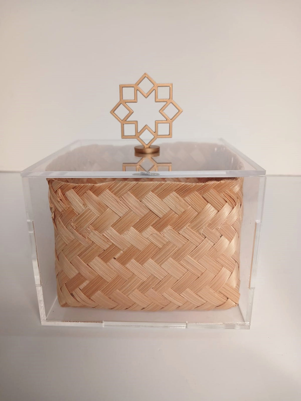 Big Acrylic Box Single with Brass Knob