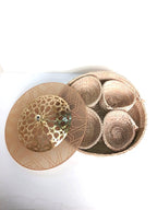 Golden Arabesque Basket