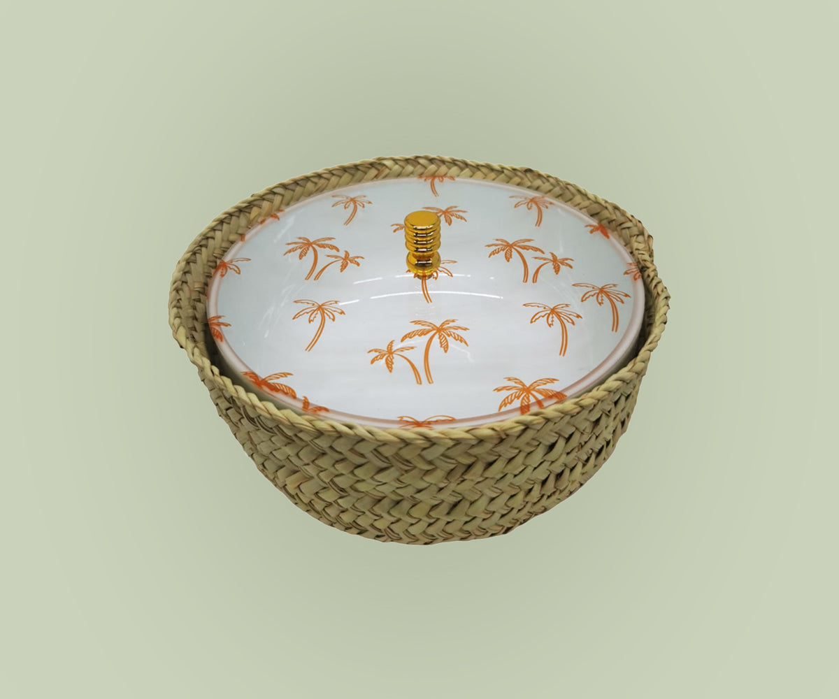 Orange Palm  Gold Knob