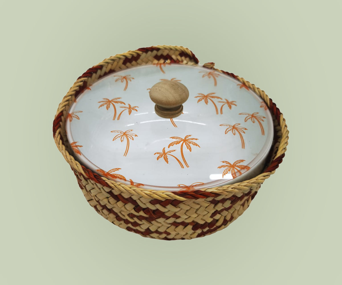 Orange Palm  Wood Knob