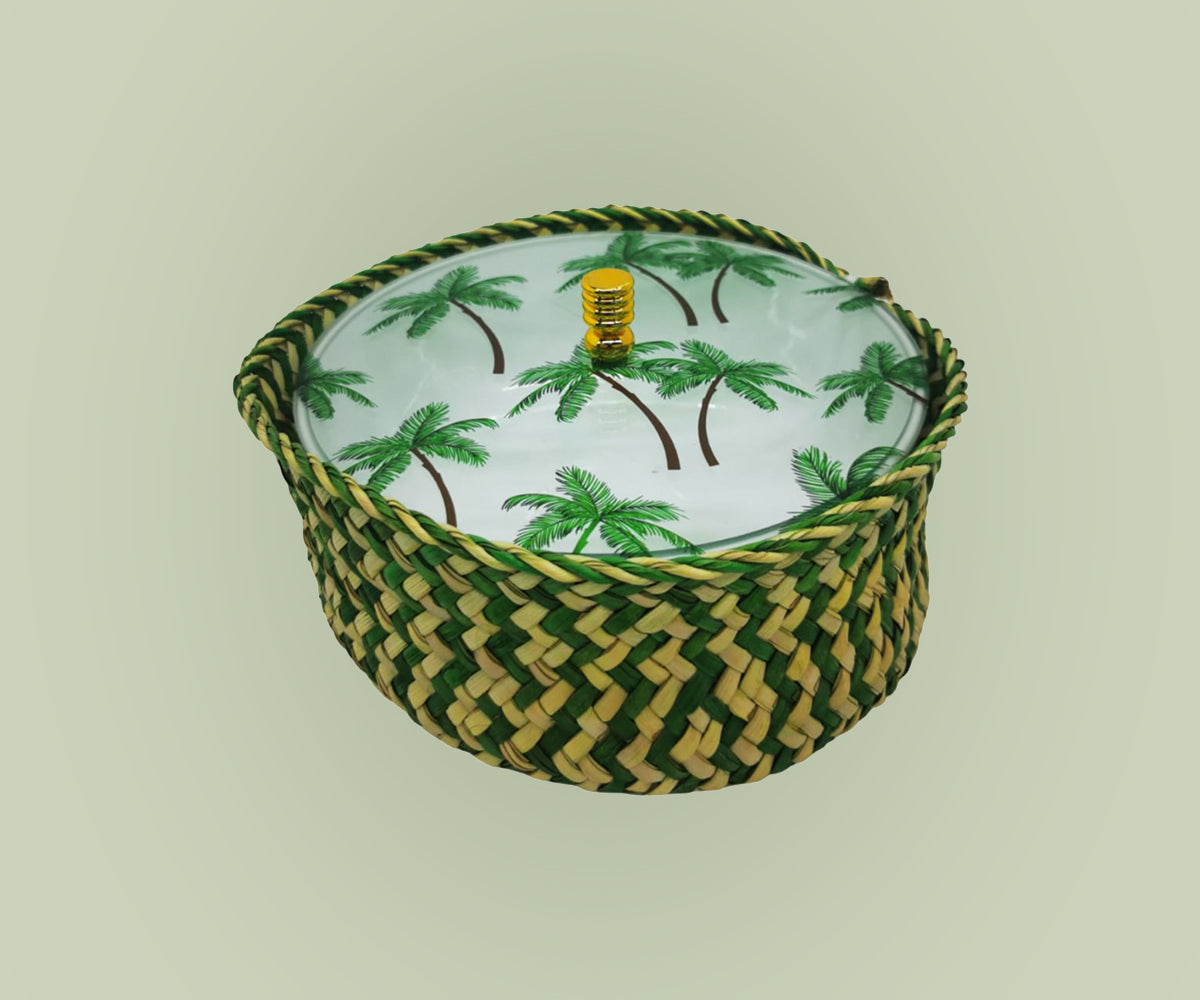 Green Palm  Gold Knob